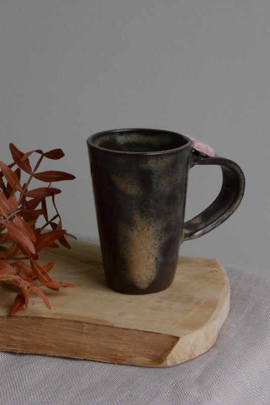 Brown butterfly mug